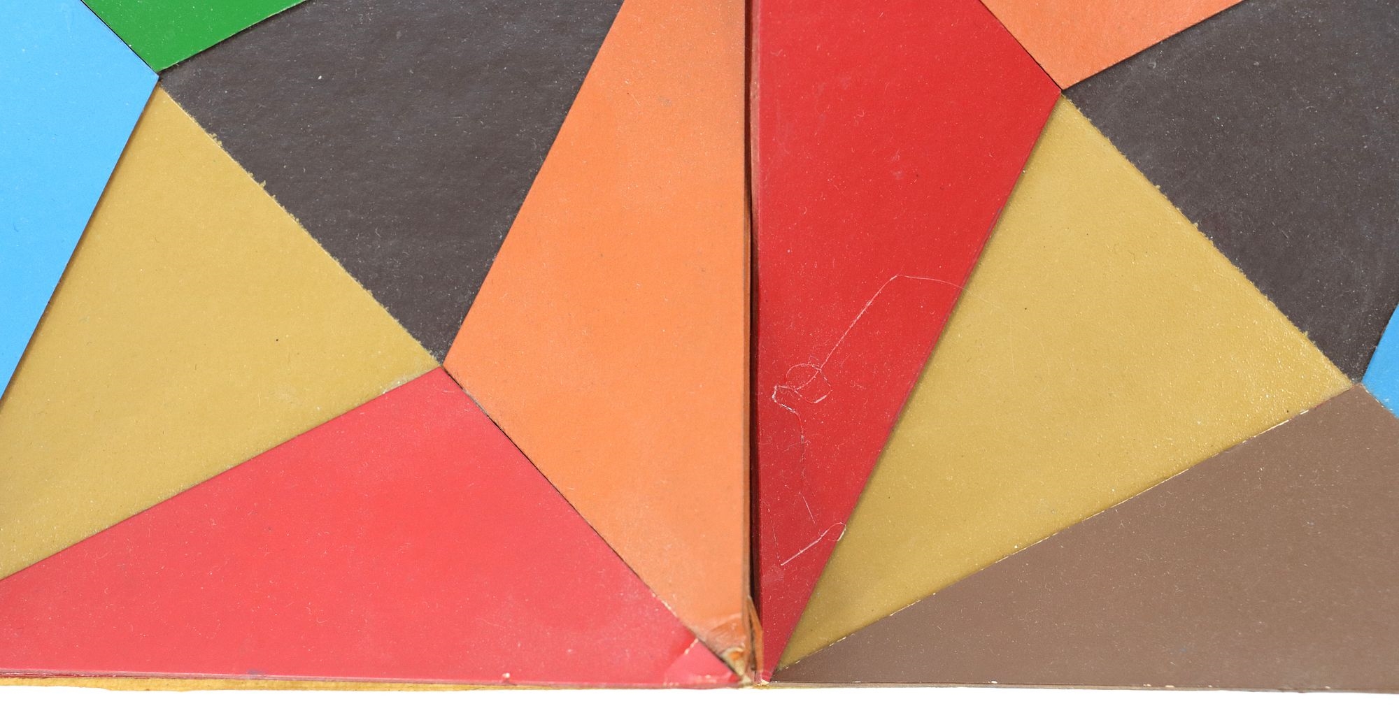 Artwork by Doris Marie Leeper, Doris Leeper (1929-2000) American, 3D Artwork 'Partial Model, Made of blue, green, orange, red