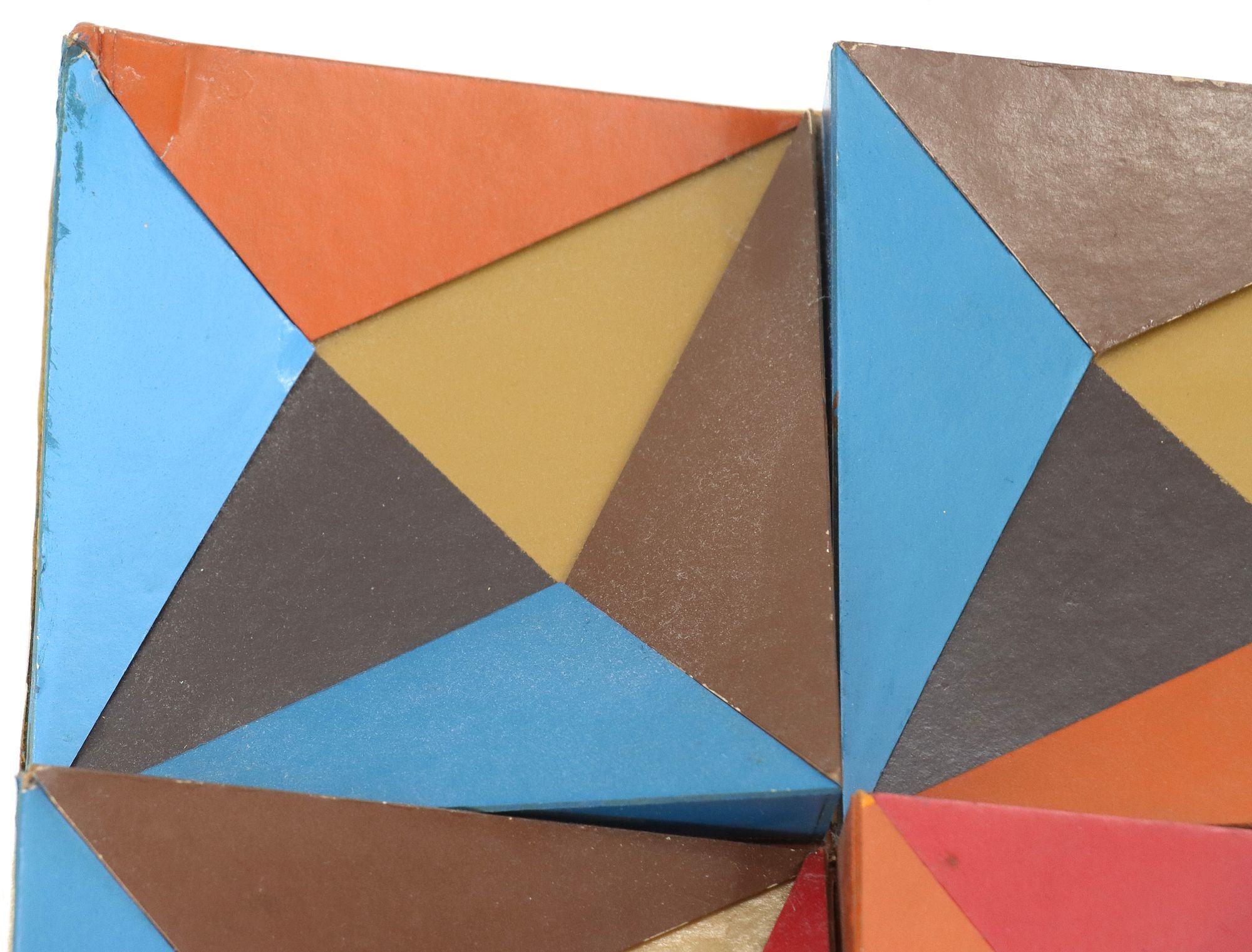 Artwork by Doris Marie Leeper, Doris Leeper (1929-2000) American, 3D Artwork 'Partial Model, Made of blue, green, orange, red