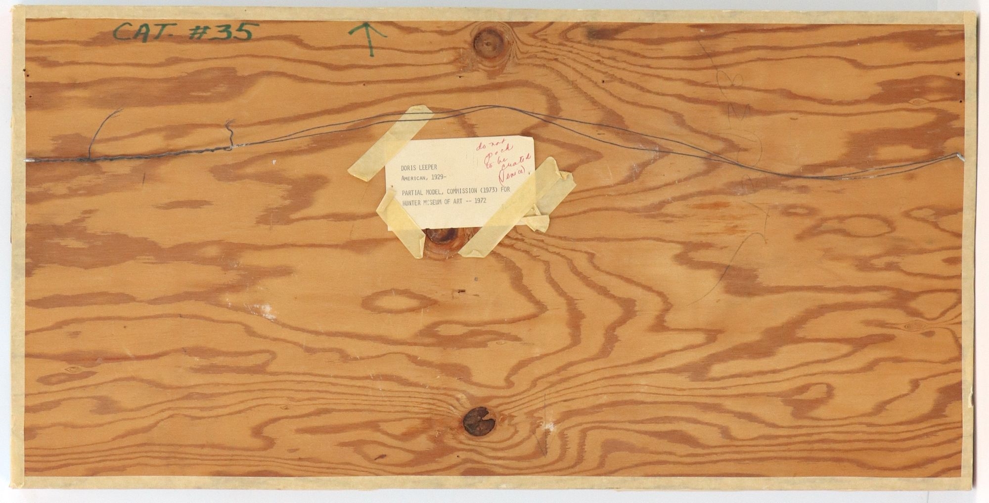 Artwork by Doris Marie Leeper, Doris Leeper (1929-2000) American, 3D Artwork 'Partial Model, Made of blue, green, orange, red