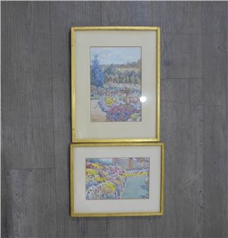BERTHA FOWLE  Two framed and glazed watercolours - Bertha Fowle