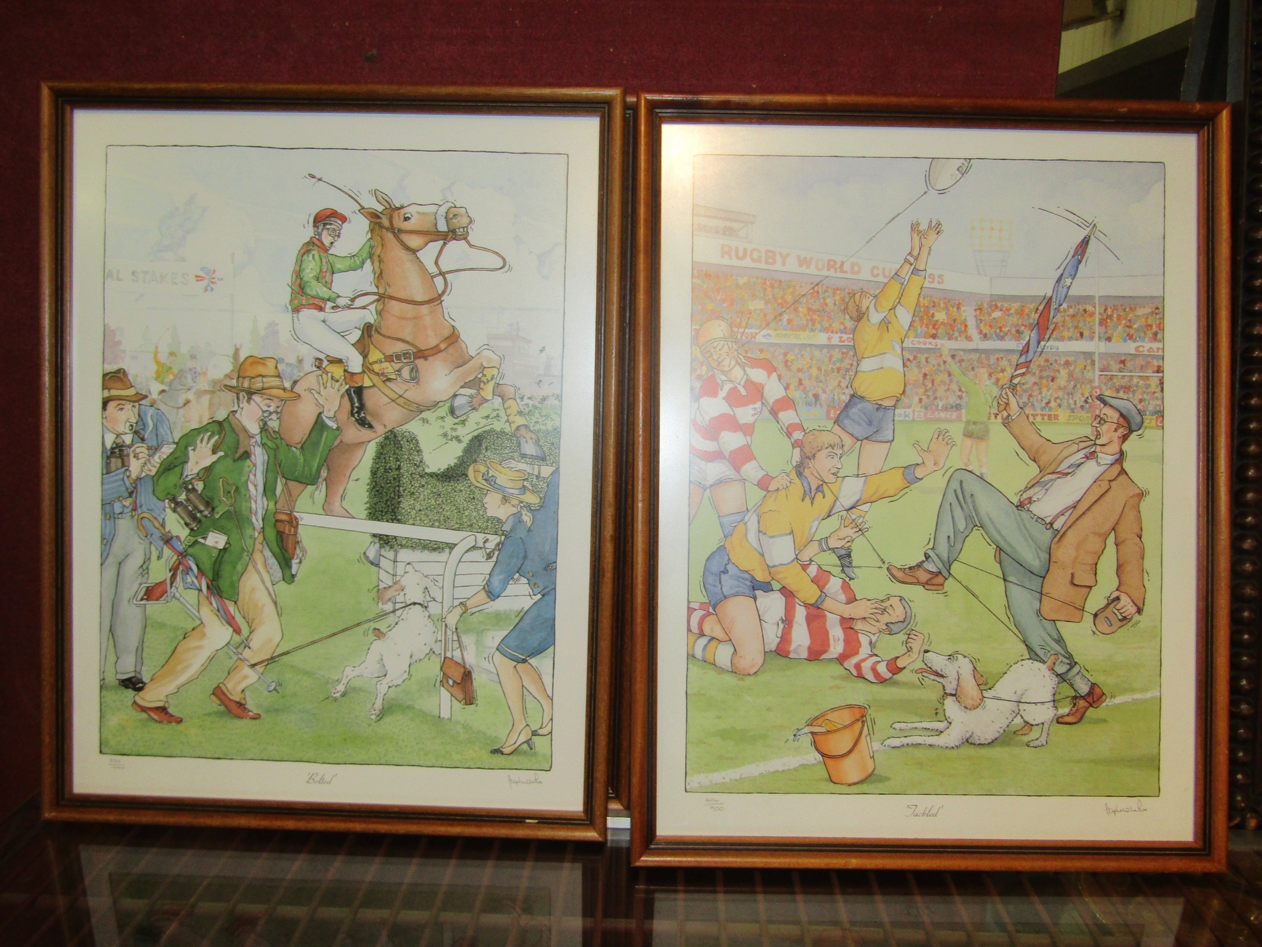 Stephen Roe | A set of six Stephen Roe limited edition sports prints ...