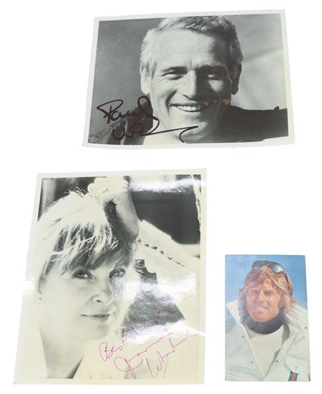 Autographed Photos -Paul Newman/Robert Redford & Joanne Woodward - Robert Redford