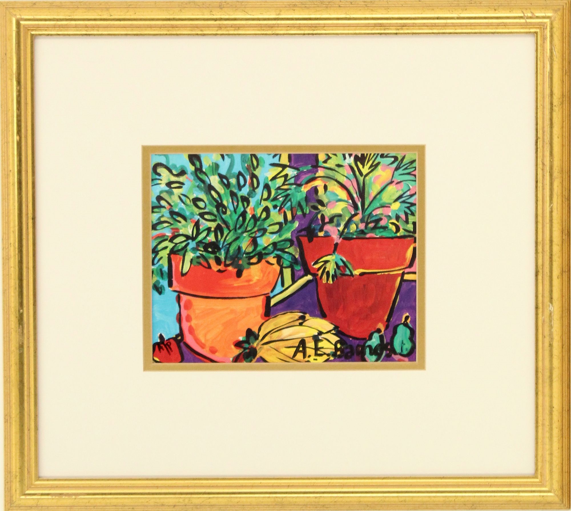 Artwork by A. E. Barnes, A. E. Barnes (Born 1963) American, Still Life Artists Proof Lithograph, Made of Lithograph