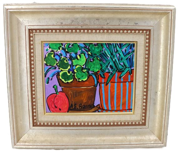 A. E. Barnes (Born 1963) American, Acrylic on Canvas by A. E. Barnes, 1989