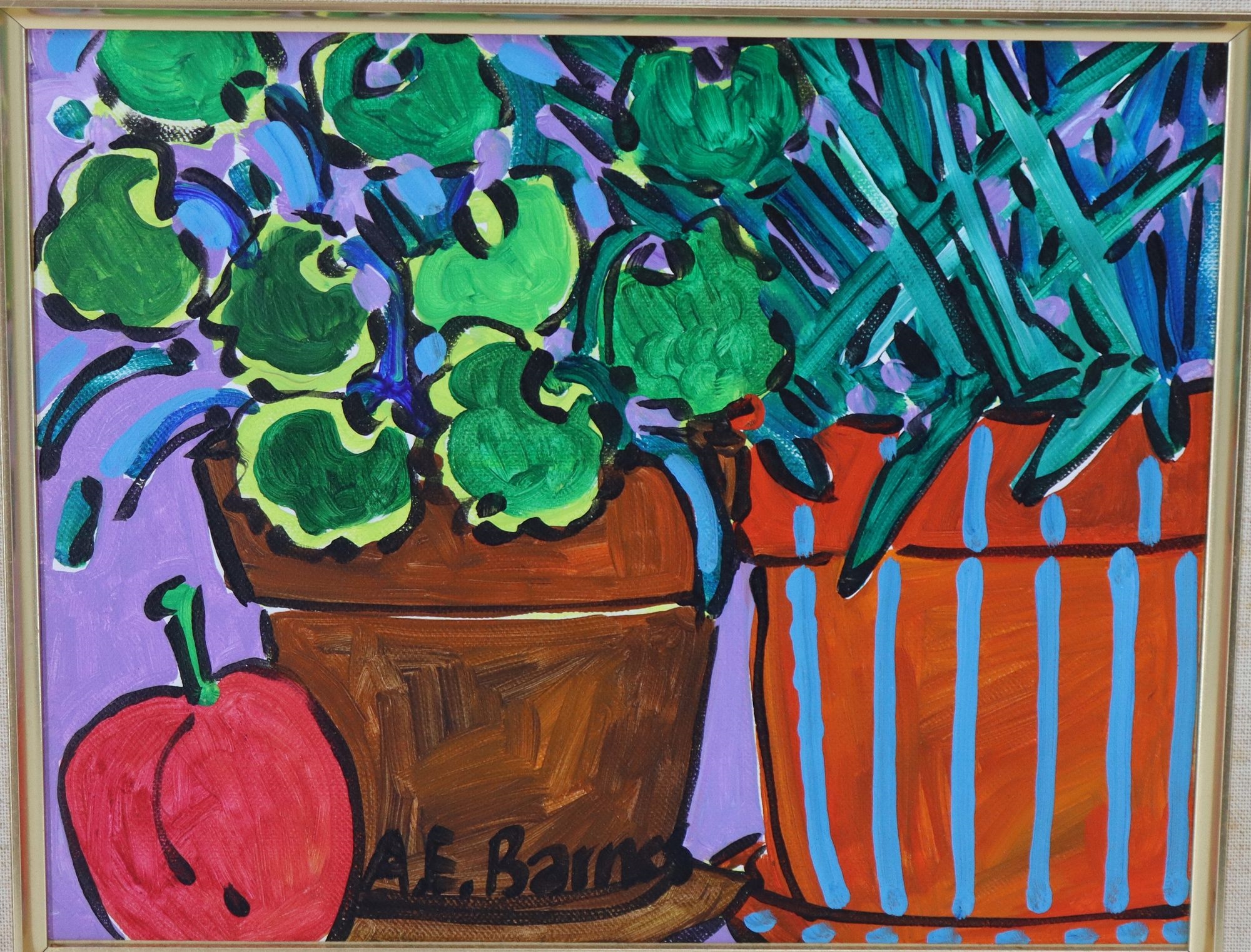 Artwork by A. E. Barnes, A. E. Barnes (Born 1963) American, Acrylic on Canvas, Made of Acrylic on Canvas