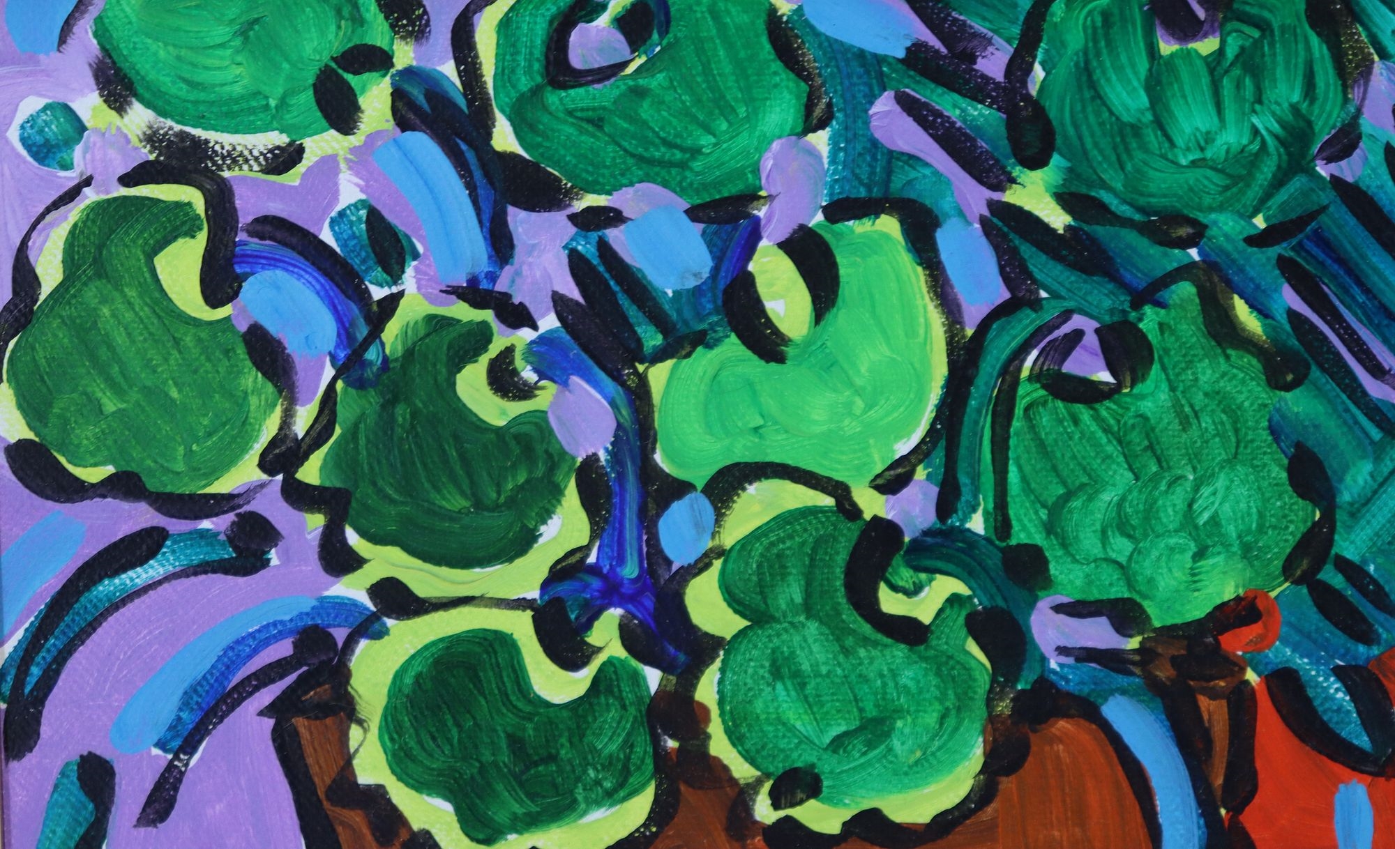 Artwork by A. E. Barnes, A. E. Barnes (Born 1963) American, Acrylic on Canvas, Made of Acrylic on Canvas