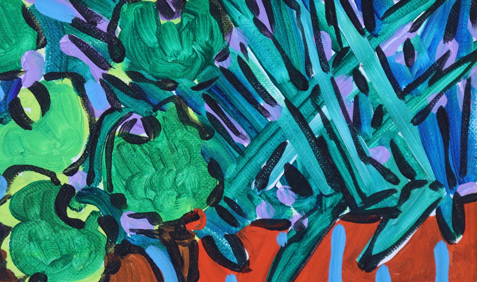 Artwork by A. E. Barnes, A. E. Barnes (Born 1963) American, Acrylic on Canvas, Made of Acrylic on Canvas