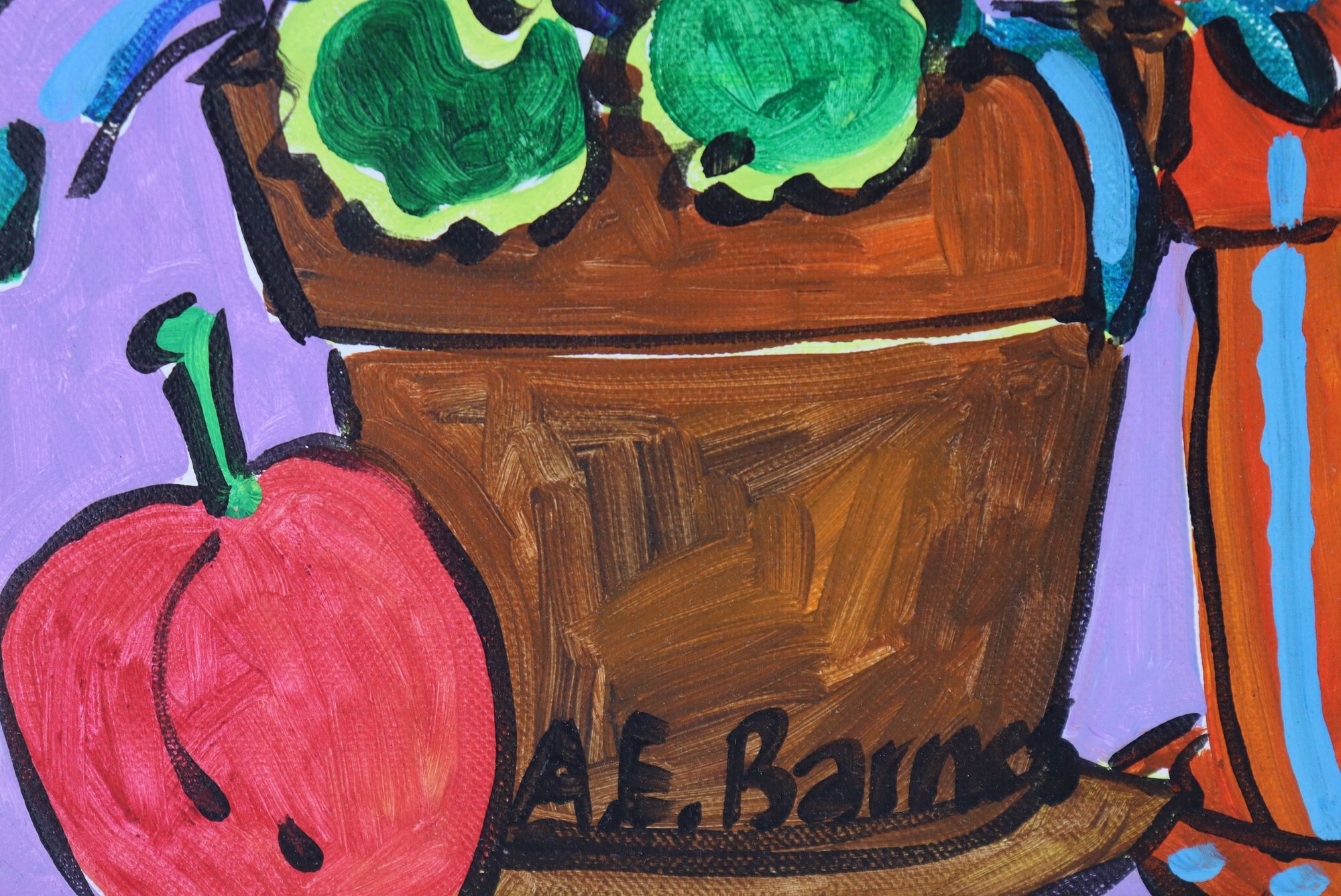 Artwork by A. E. Barnes, A. E. Barnes (Born 1963) American, Acrylic on Canvas, Made of Acrylic on Canvas