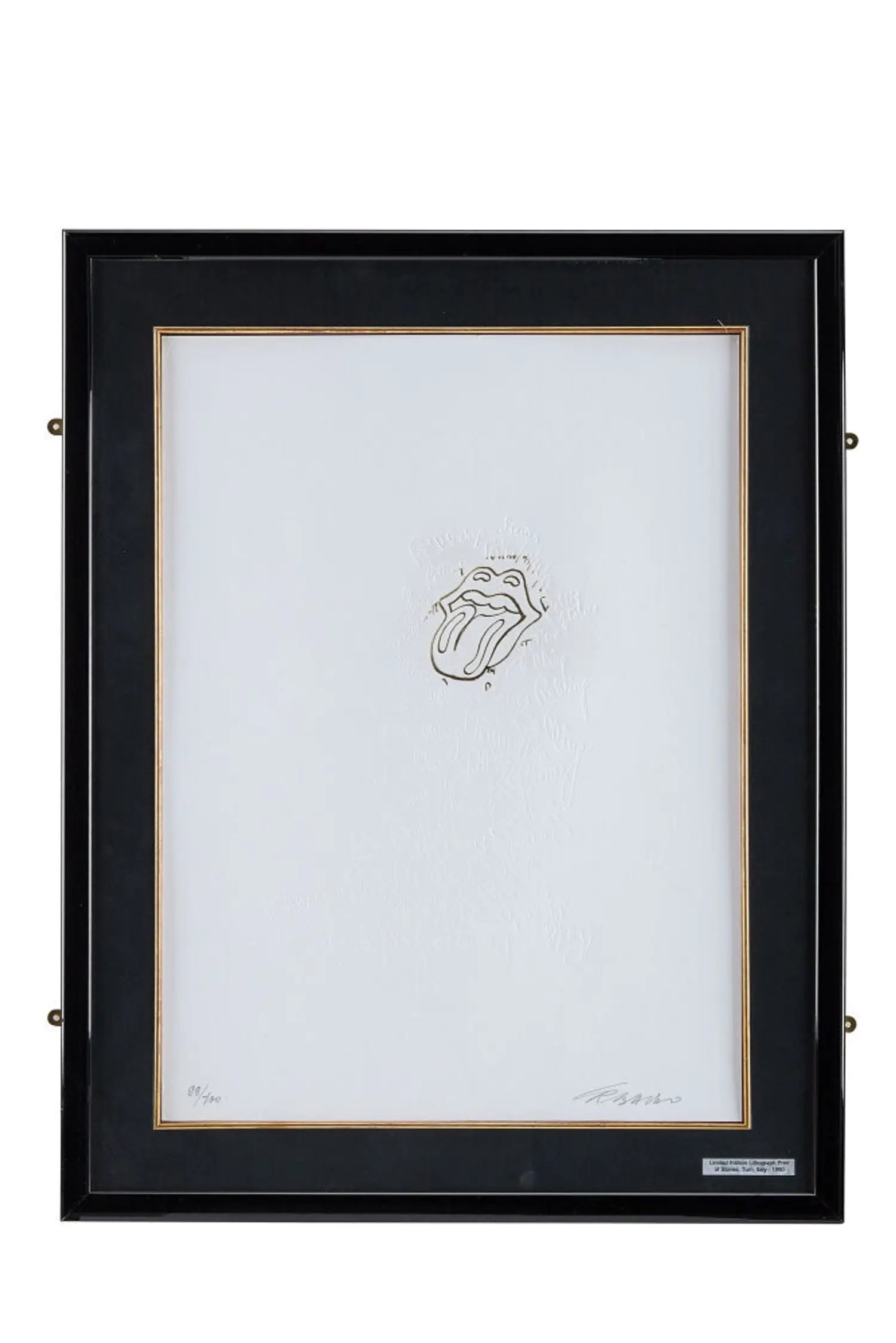 Artwork by Bill Wyman, Tongue Logo, Made of print