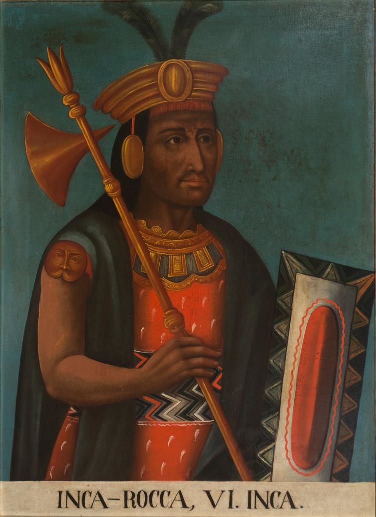 Virreinal School, 18th Century | Genealogy of the fourteen Inca kings ...