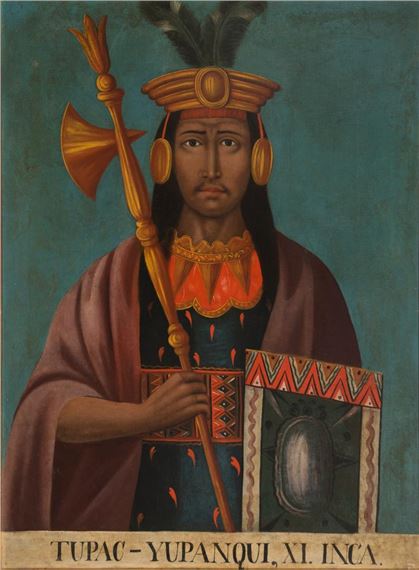 Virreinal School, 18th Century | Genealogy of the fourteen Inca kings ...