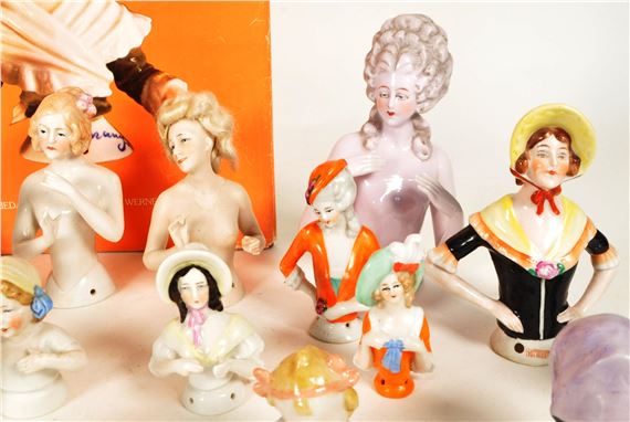 Marion | COLLECTION OF 20TH CENTURY PORCELAIN PIN CUSHION HALF DOLLS ...