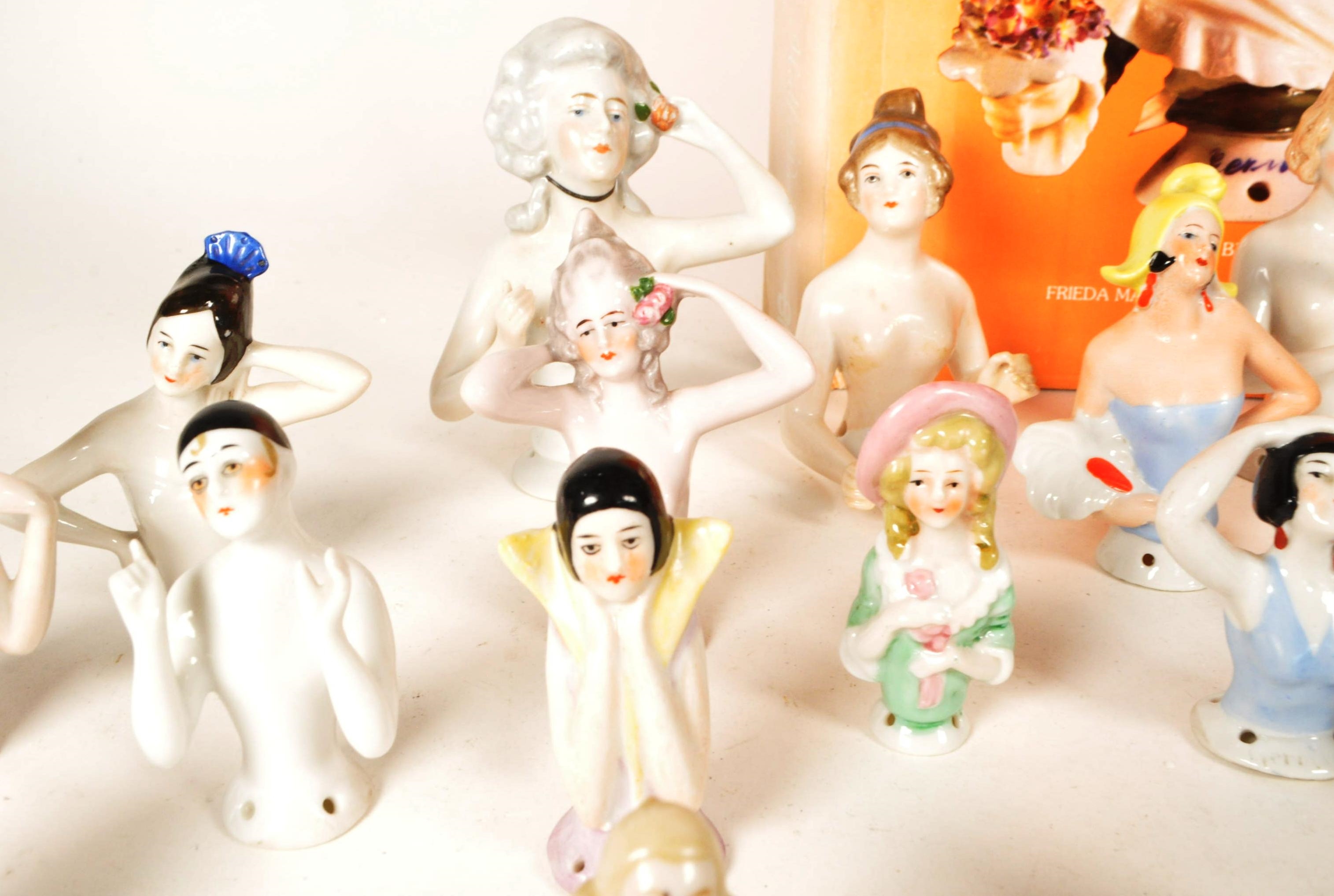 Marion | COLLECTION OF 20TH CENTURY PORCELAIN PIN CUSHION HALF DOLLS ...