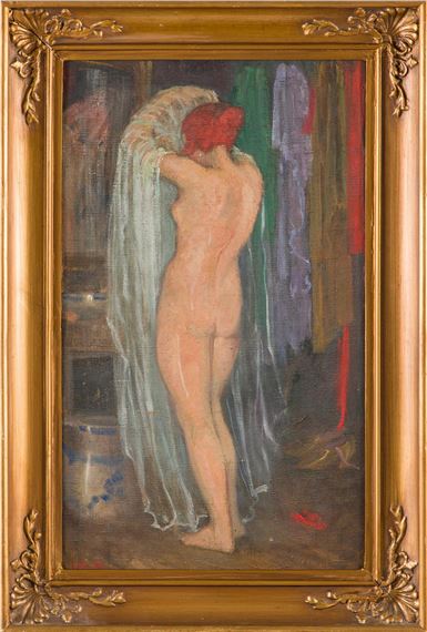 The Model Tries the Veil by Venny Soldan-Brofeldt