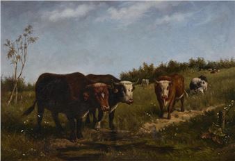 Untitled (Cattle Scene - Nicolaas Van Baarle