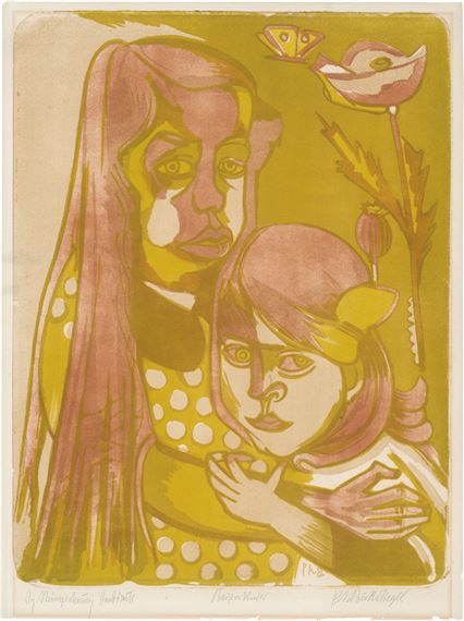 Bauernkinder by Peter August Böckstiegel, 1920