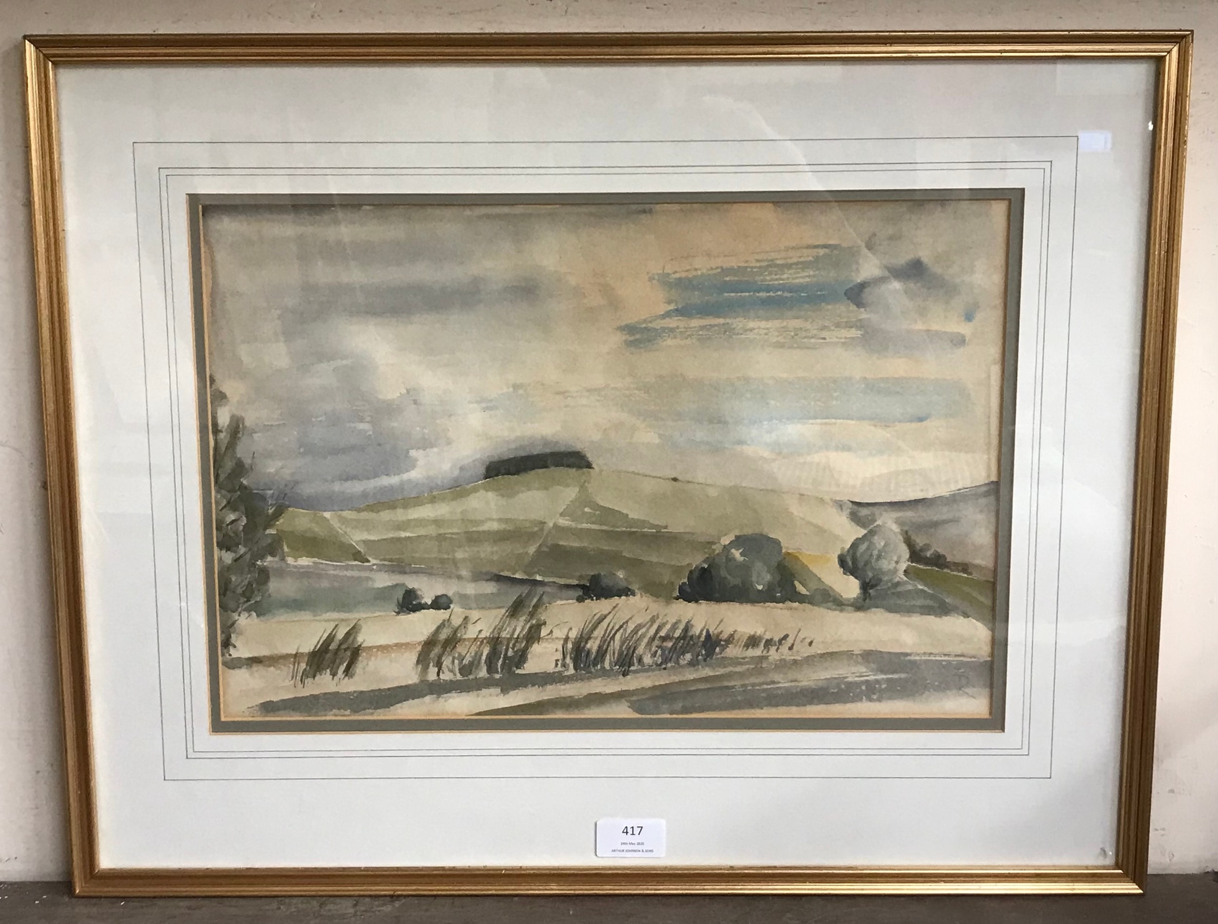 Artwork by Ronald Pope, Johnsons Knoll, Made of watercolour