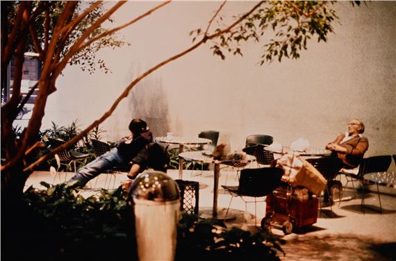 Woman in Antwerp Zoo by Dan Graham, 2001/2003