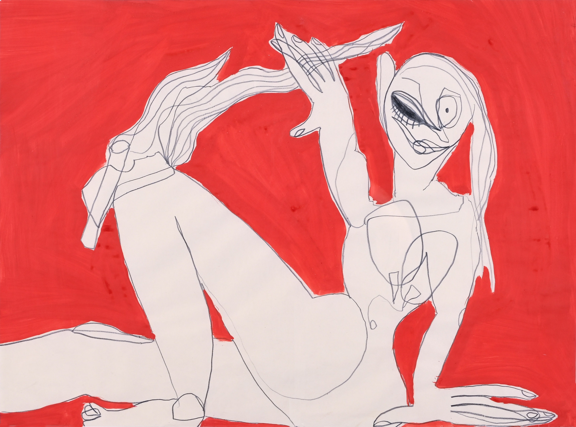 Artwork by Klaudia Schifferle, Untitled, Made of Gouache and graphite on paper