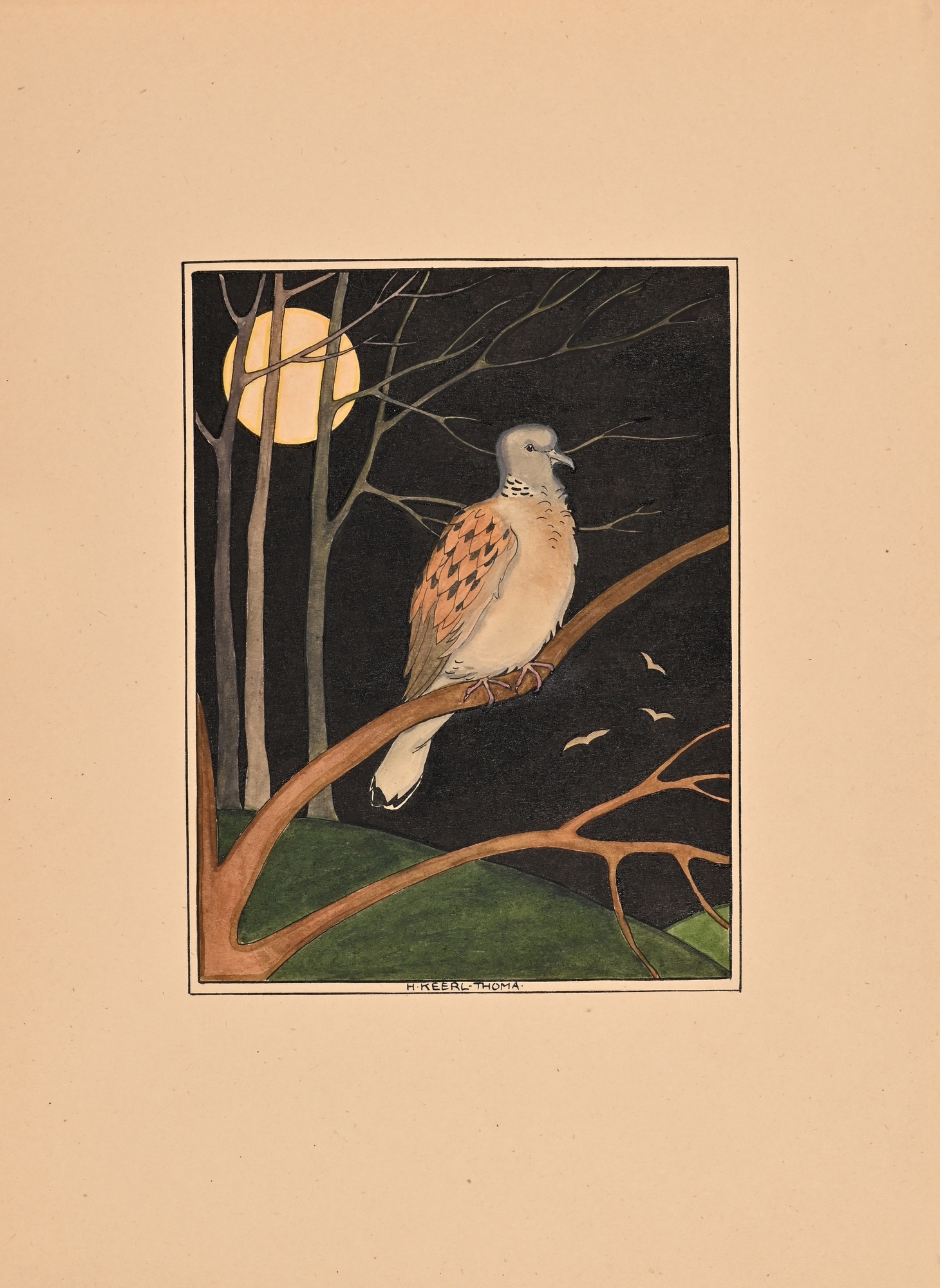 Artwork by Hedwig Keerl Thoma, Untitled, Made of pen and ink and watercolour on paper