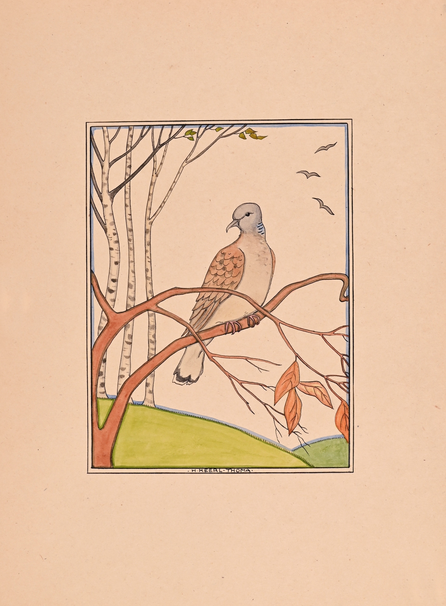 Artwork by Hedwig Keerl Thoma, Untitled, Made of pen and ink and watercolour on paper