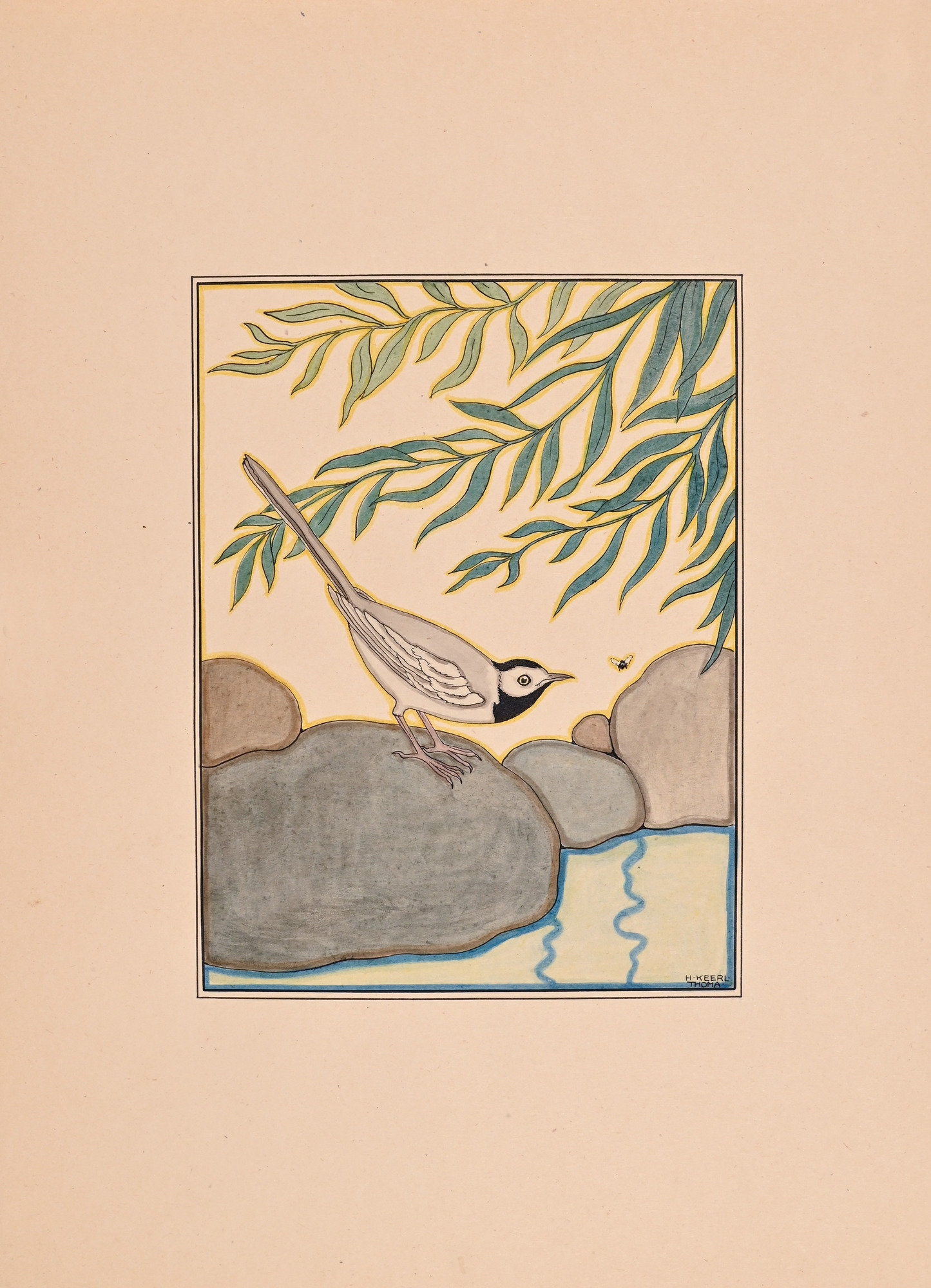 Artwork by Hedwig Keerl Thoma, Untitled, Made of pen and ink and watercolour on paper