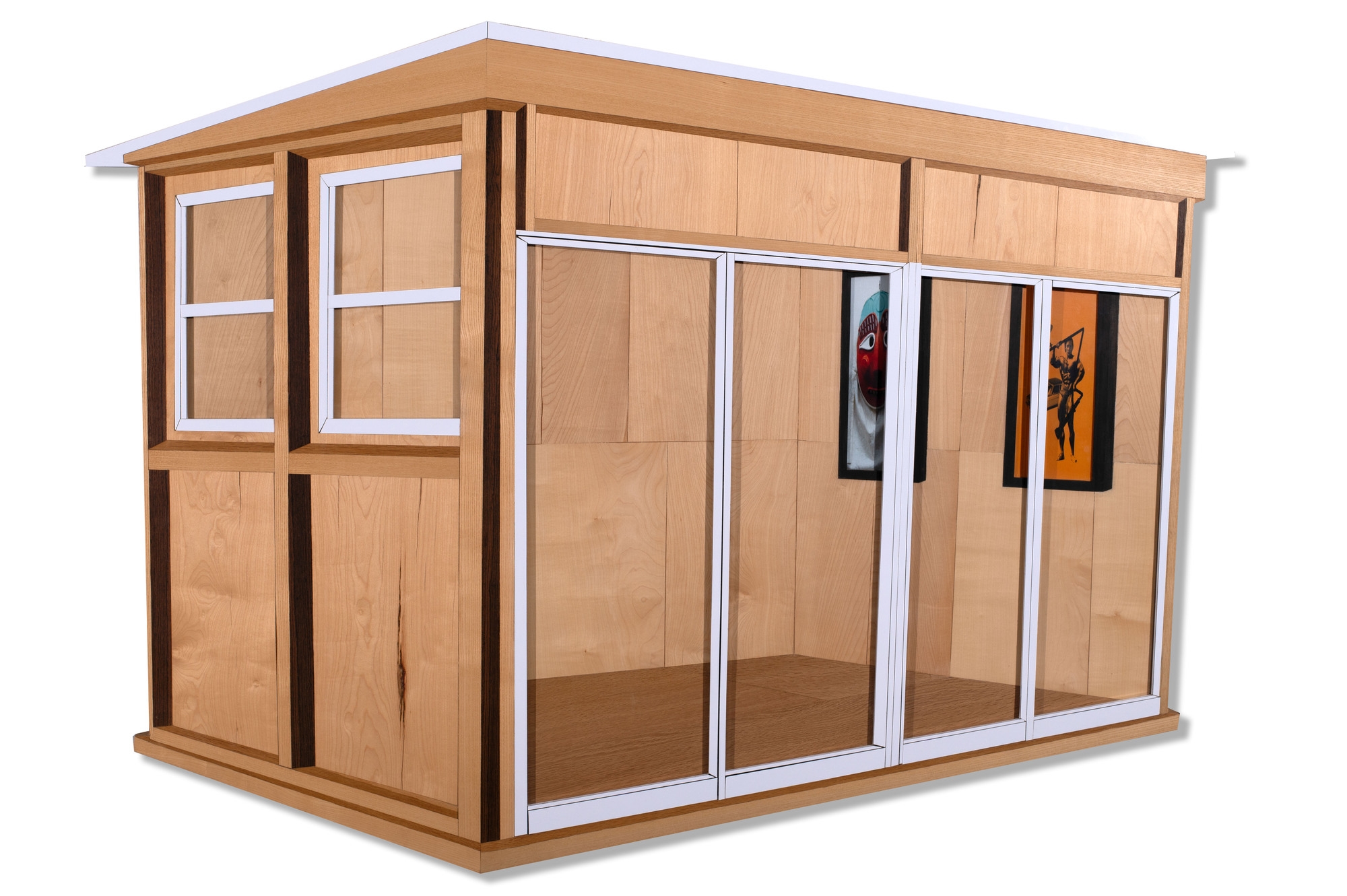 Artwork by Sylvain Rousseau, Modern Cabana, Made of glass, Wood, Plastic and mixed media