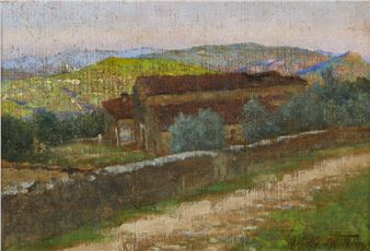 Farmhouse in the countryside - Adolfo Tommasi