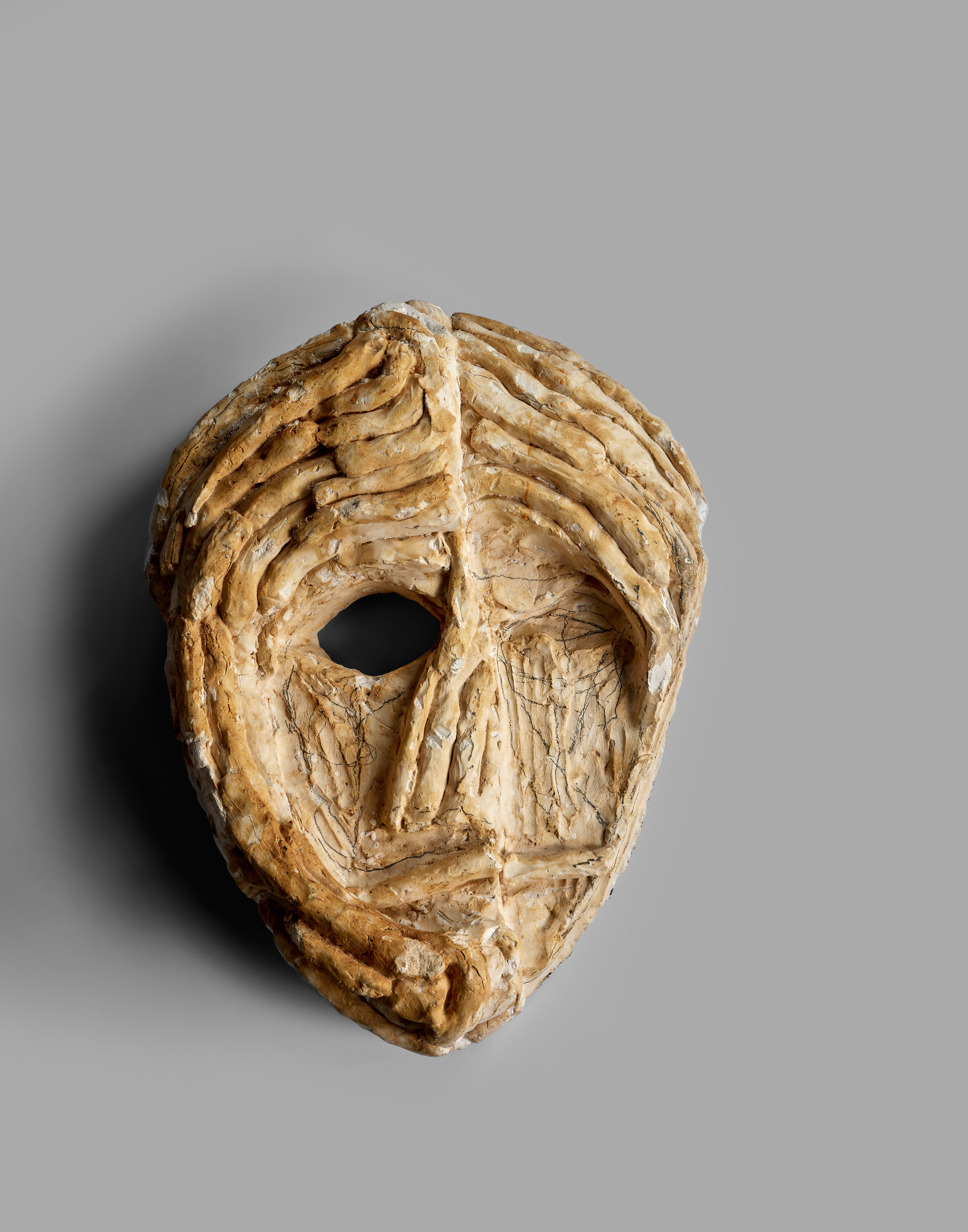 Artwork by Thomas Houseago, Mask, Made of Plaster