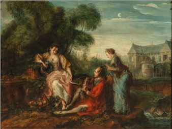 La récompense du poète - Gabriel Jacques de Saint-Aubin