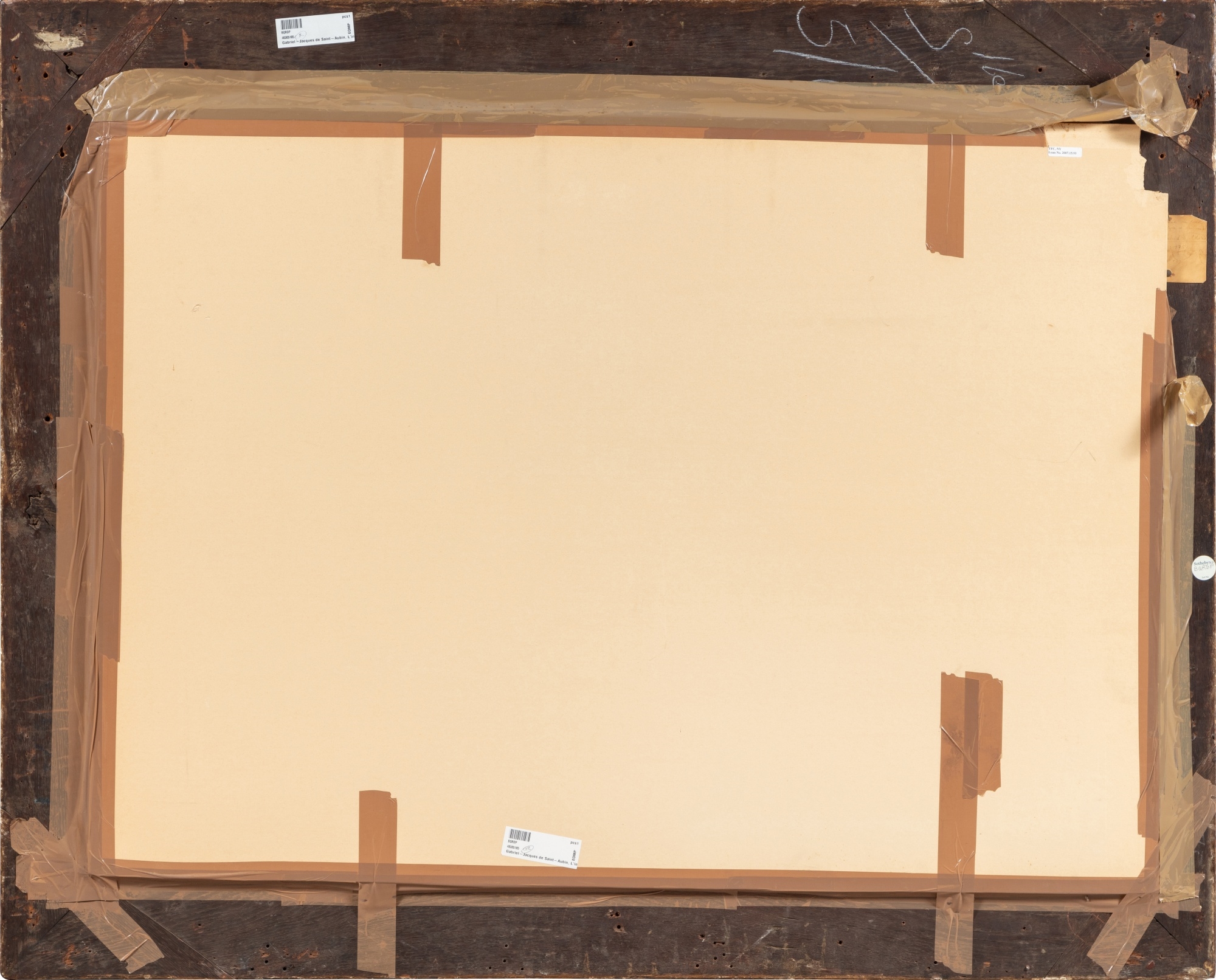 Artwork by Gabriel Jacques de Saint-Aubin, La récompense du poète, Made of Oil on canvas