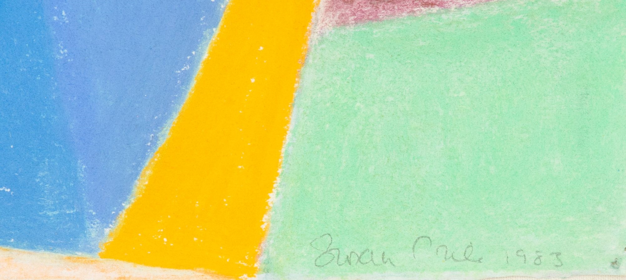 Artwork by Susan Crile, Susan Crile (American, B. 1942) Pastel on Paper, 1983, Untitled Triptych H 22" W 89", Made of pastel on paper