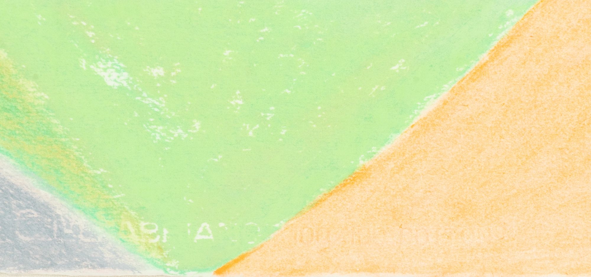 Artwork by Susan Crile, Susan Crile (American, B. 1942) Pastel on Paper, 1983, Untitled Triptych H 22" W 89", Made of pastel on paper