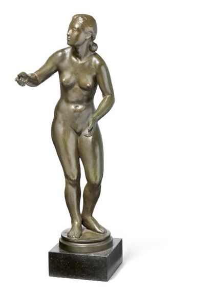 Fløjne fugle. Stående nøgen kvinde - Johannes Bjerg