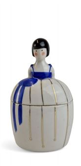 Young girl with blue bodice - Jean Born