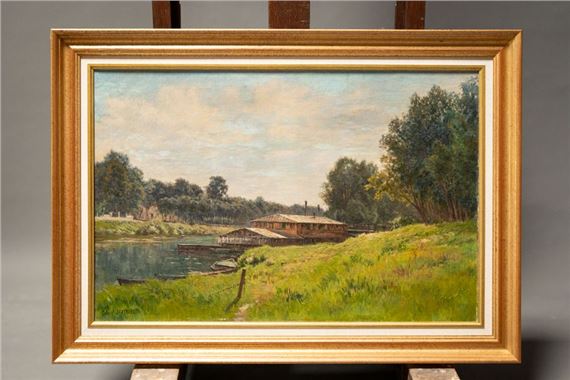 Gabriel Mathieu | Lake landscape | MutualArt