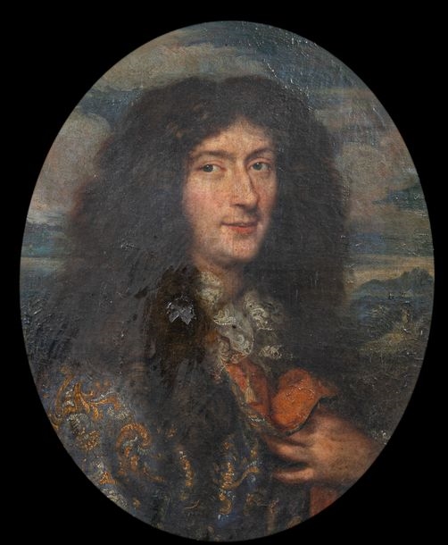 Artwork by French School, 20th Century, Portrait of a man, Made of Oil on canvas