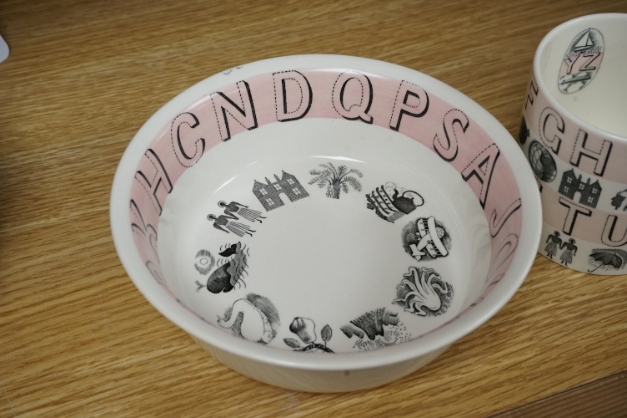 Eric Ravilious | an Alphabet pattern cup and bowl | MutualArt