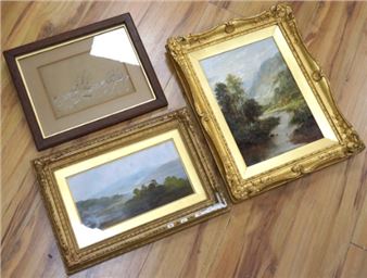 oil on canvas - C. Leader