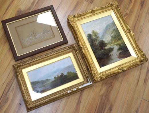 oil on canvas by C. Leader