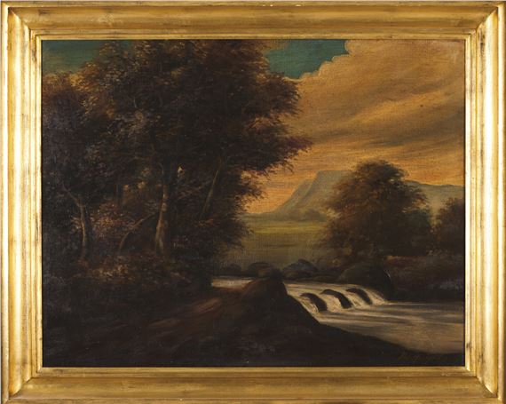 Mountainous River Landscape - Áttila Mendly De Vétyemy