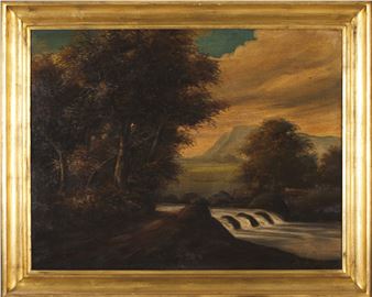 Mountainous River Landscape - Áttila Mendly De Vétyemy