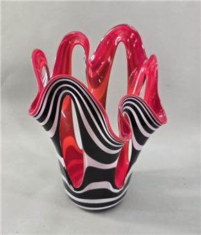 Jozefina Krosno Hand-Blown Sculpture Vase - Jozefina Krosno