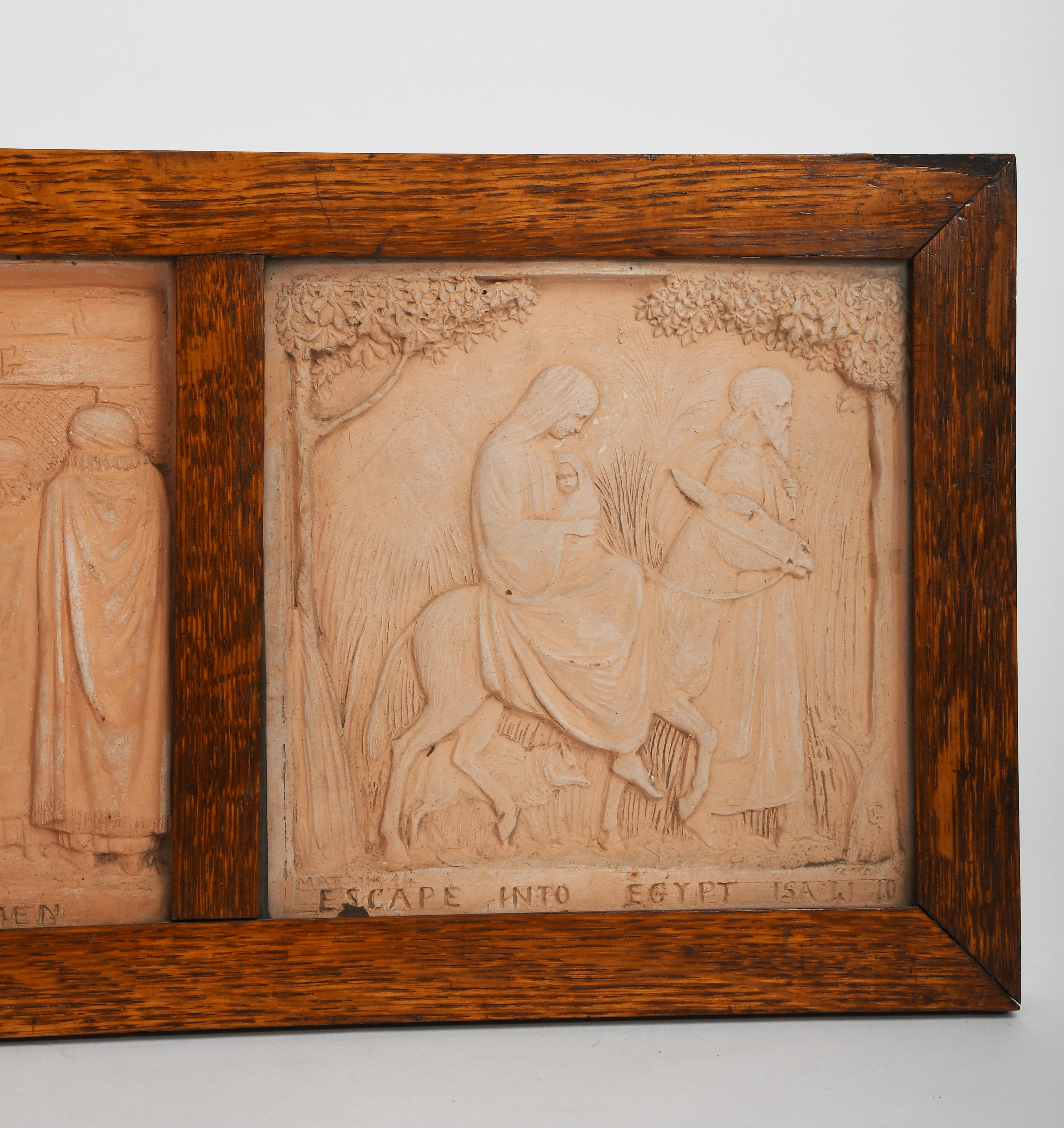 George Tinworth | A Doulton Lambeth terracotta triptych panel by George ...