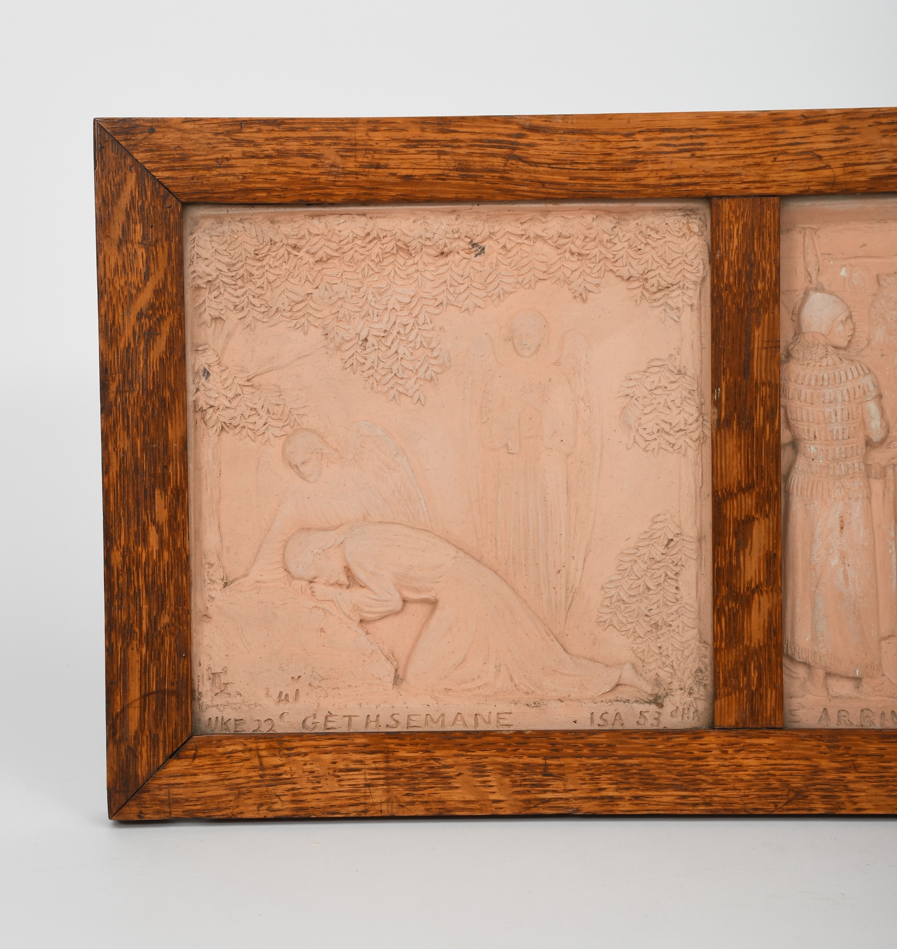 George Tinworth | A Doulton Lambeth terracotta triptych panel by George ...