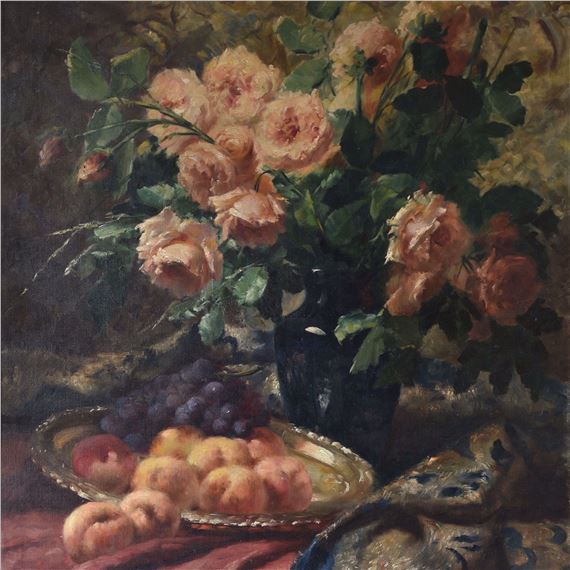 Frans Mortelmans | Still life with roses | MutualArt