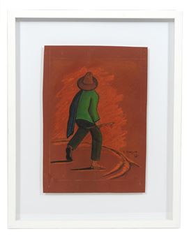 Cesar Rengifo Unsigned Watercolor on Heavy Paper - César Rengifo