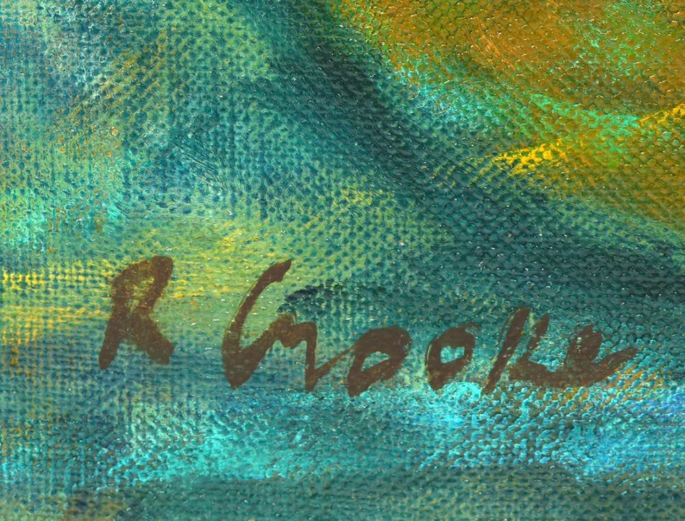 Artwork by Ray Crooke, Fijian Lagoon, Made of oil on canvas