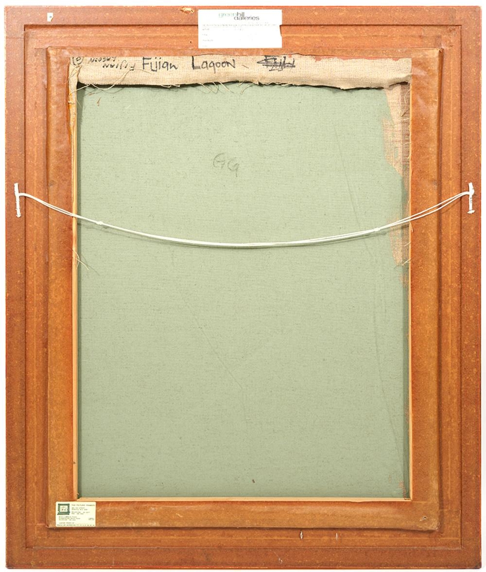 Artwork by Ray Crooke, Fijian Lagoon, Made of oil on canvas