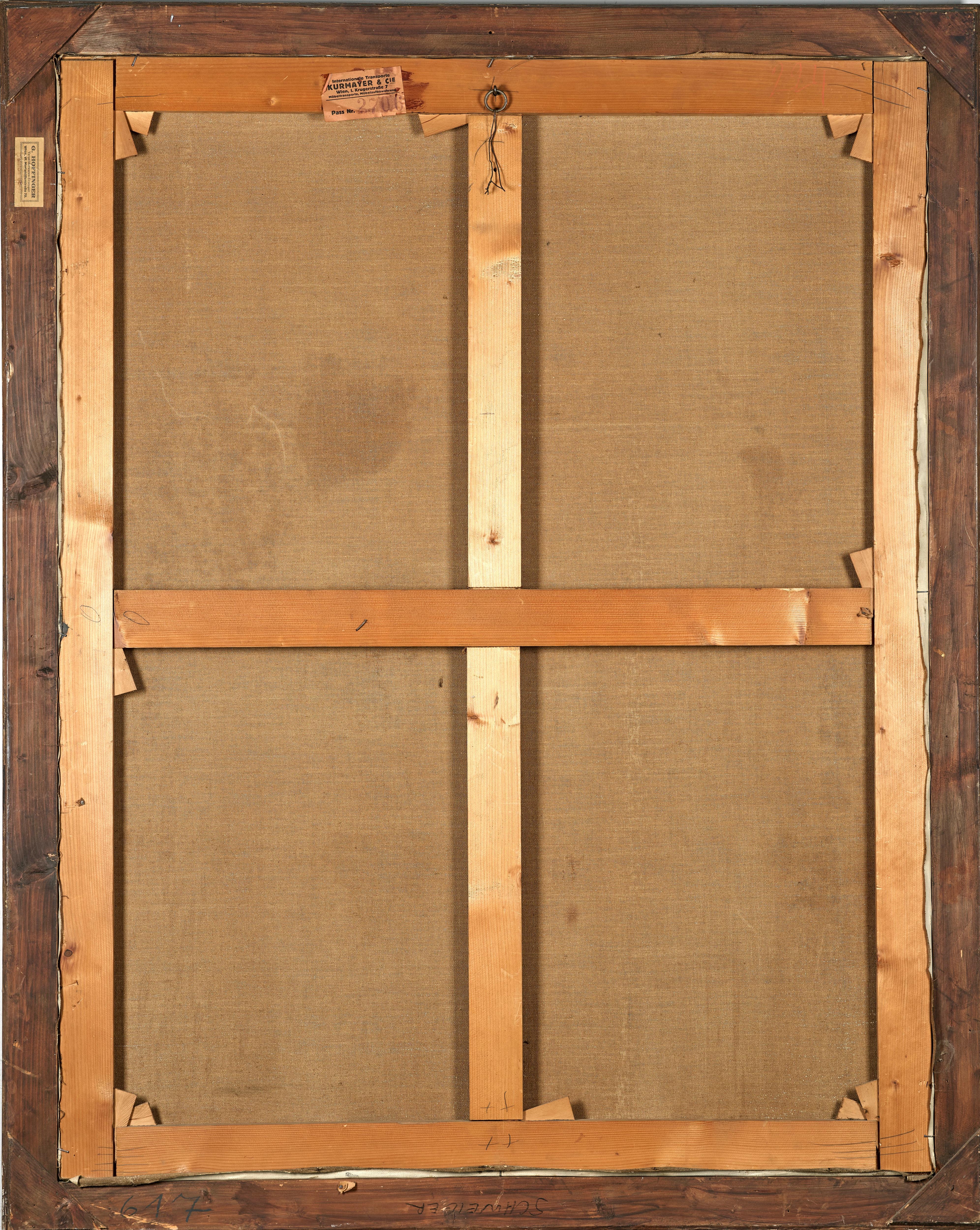 Artwork by Anton Filkuka, Portrait of a Hunter, Made of oil on canvas